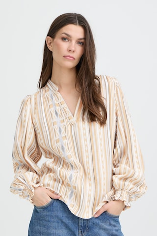Pulz Bluse 'ALEXIS' i beige: forside