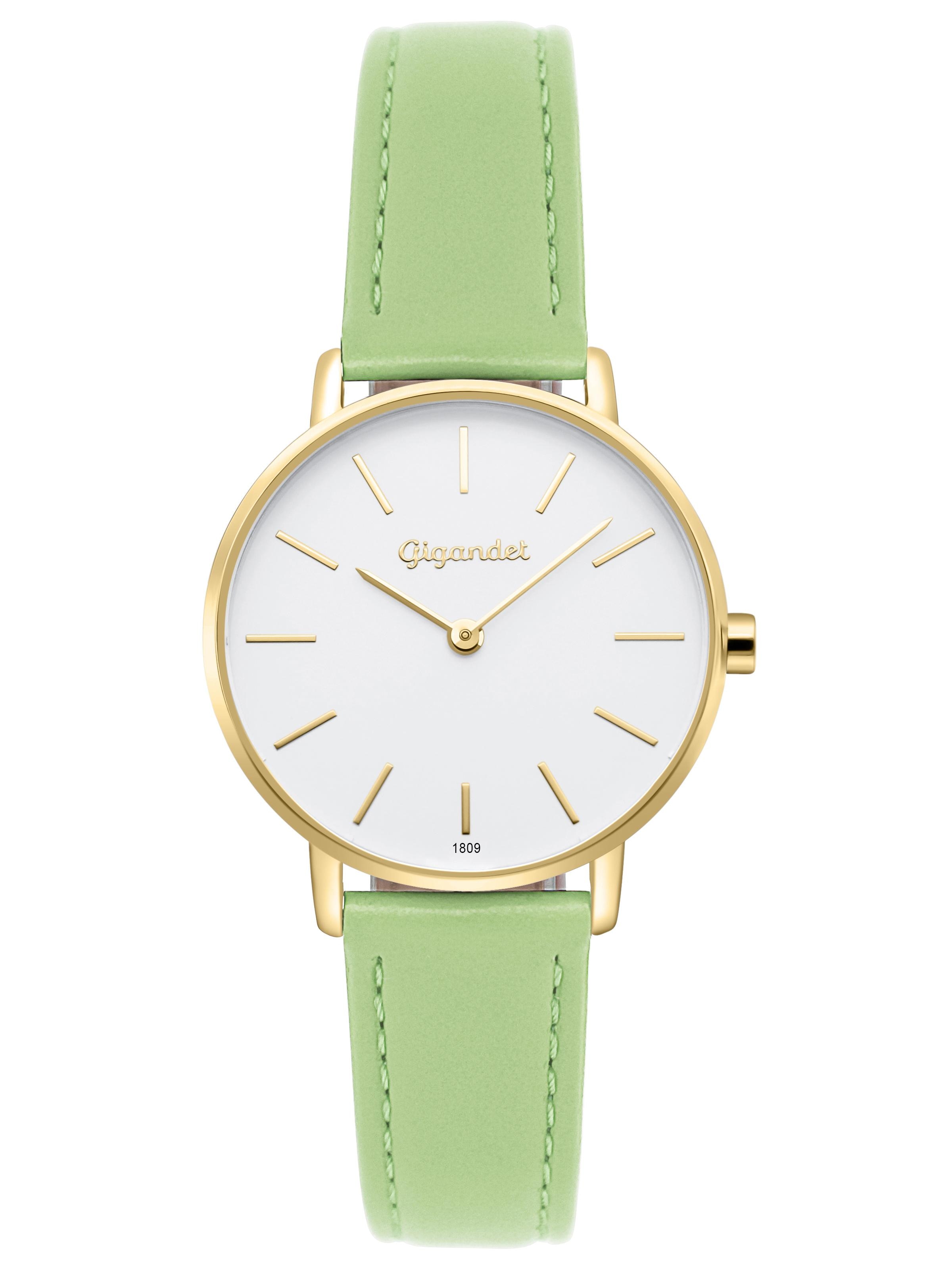 Gigandet Analoguhr 'MINIMALISM' in Gold: Vorderseite