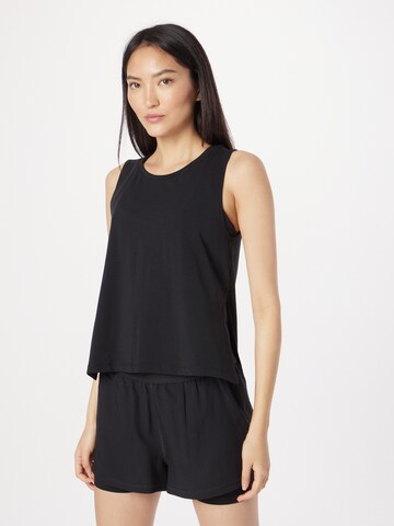 NIKE Sports Top in Black: front