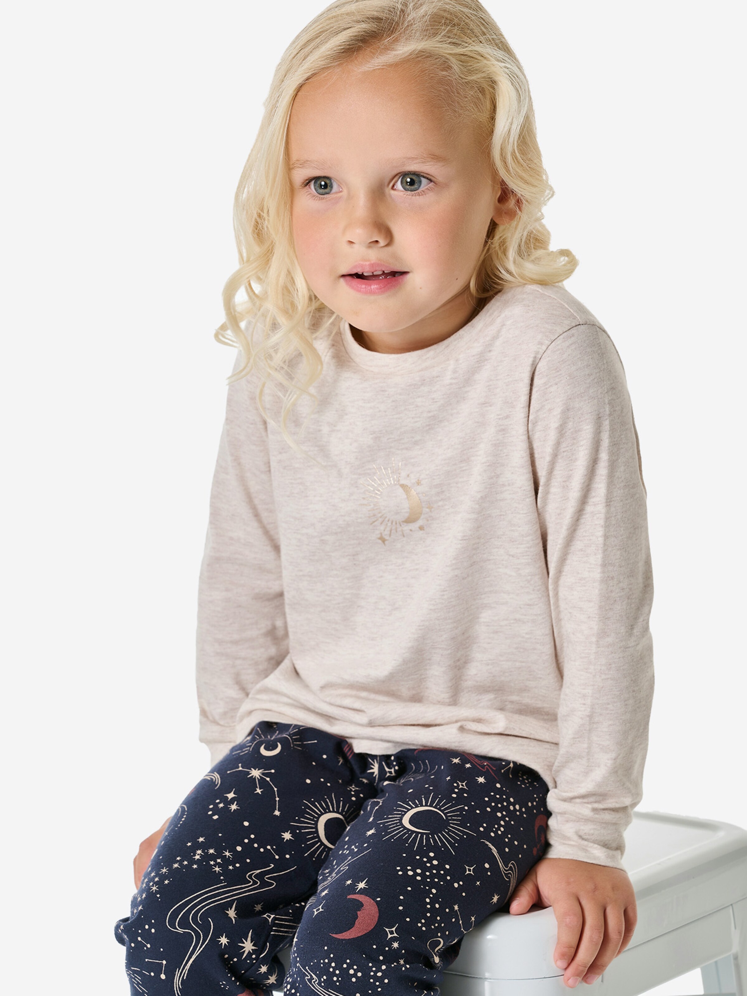 Pyjama ' Family ' SCHIESSER en beige