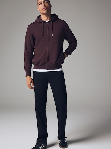 Next Sweatjacka i röd