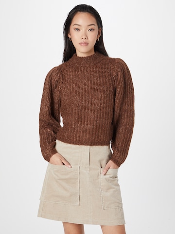 ONLY Sweter w kolorze brązowy: przód