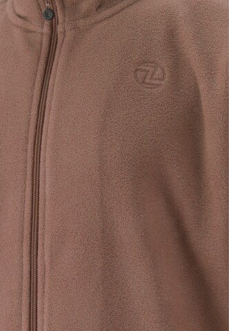 ZigZag Fleece Jacket 'Zap' in Brown