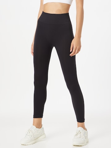 Nasty Gal Skinny Leggings in Schwarz: predná strana