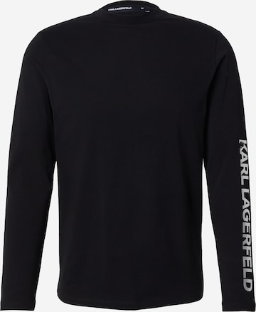 juoda Karl Lagerfeld Marškinėliai: priekis