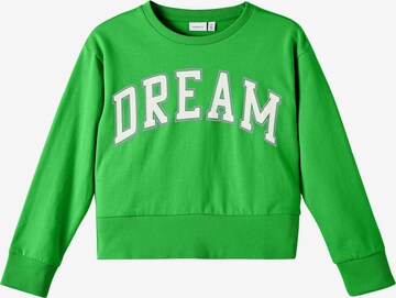 NAME IT Sweatshirt 'Tiala Dream' in Groen: voorkant