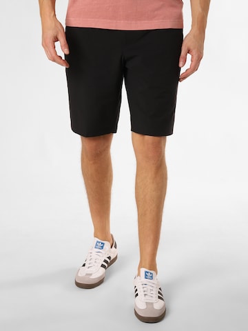 BOSS Slim fit Pants 'Speedflex' in Black: front