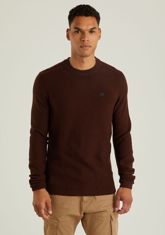 CHASIN' Pullover 'Armor' in Rot: Vorderseite