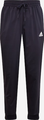 ADIDAS SPORTSWEAR Tapered Sportbroek 'Aeroready Essentials Stanford Tapered Cuff Embroidered Small Logo' in Zwart: voorkant