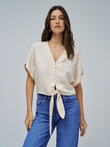 Salsa Jeans Blouse in Beige: voorkant