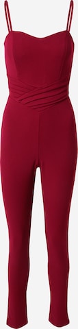 WAL G. Jumpsuit 'RIMI' i röd: framsida