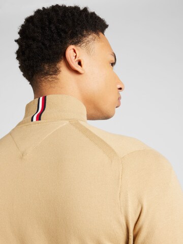 TOMMY HILFIGER Knit cardigan '1985' in Beige