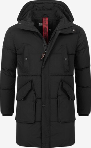INDICODE JEANS Winter Jacket 'Dexter' in Black: front