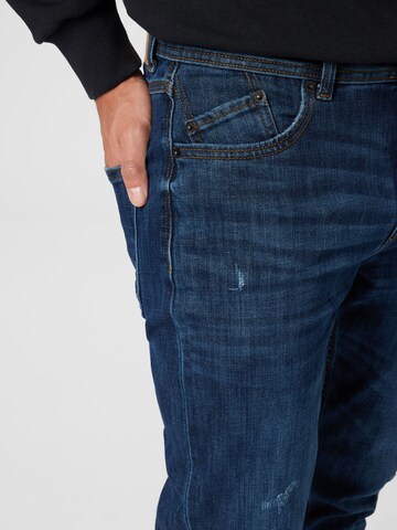 !Solid Slimfit Jeans in Blauw