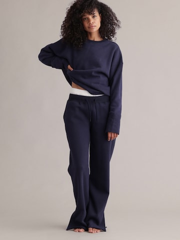 Hey Honey Loose fit Sports trousers 'Cosy Sweat' in Blue: front
