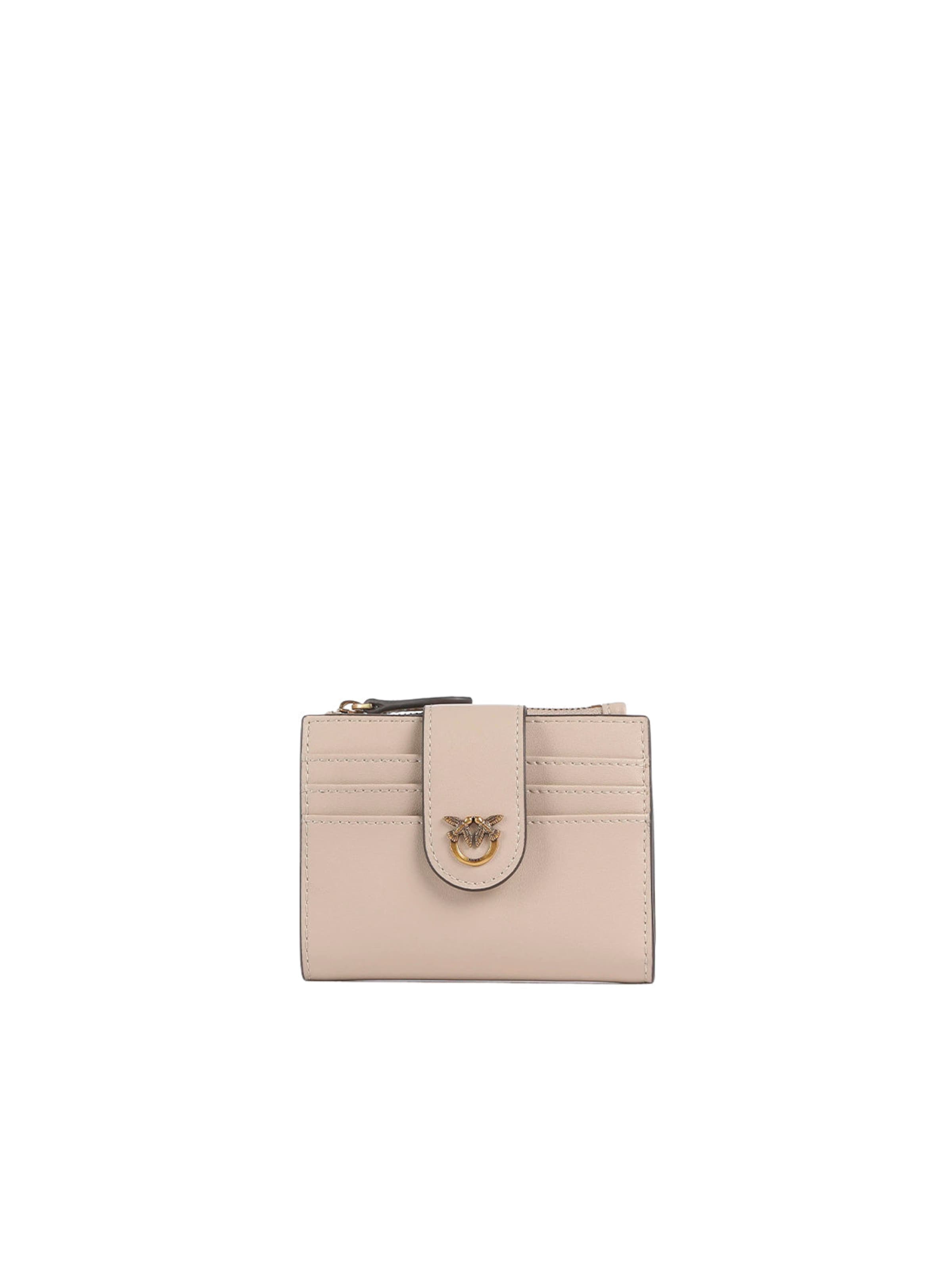 PINKO - Cartera 'MULTI PURPOSE WALLET VITELLO SETA' en beige: frente