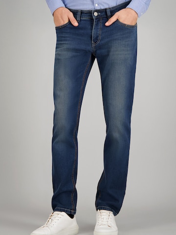 ATELIER GARDEUR Slimfit Jeans "Atu", hohe Elastizität in Blau: Vorderseite