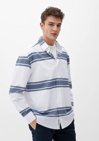 s.Oliver Comfort fit Overhemd in Wit: voorkant