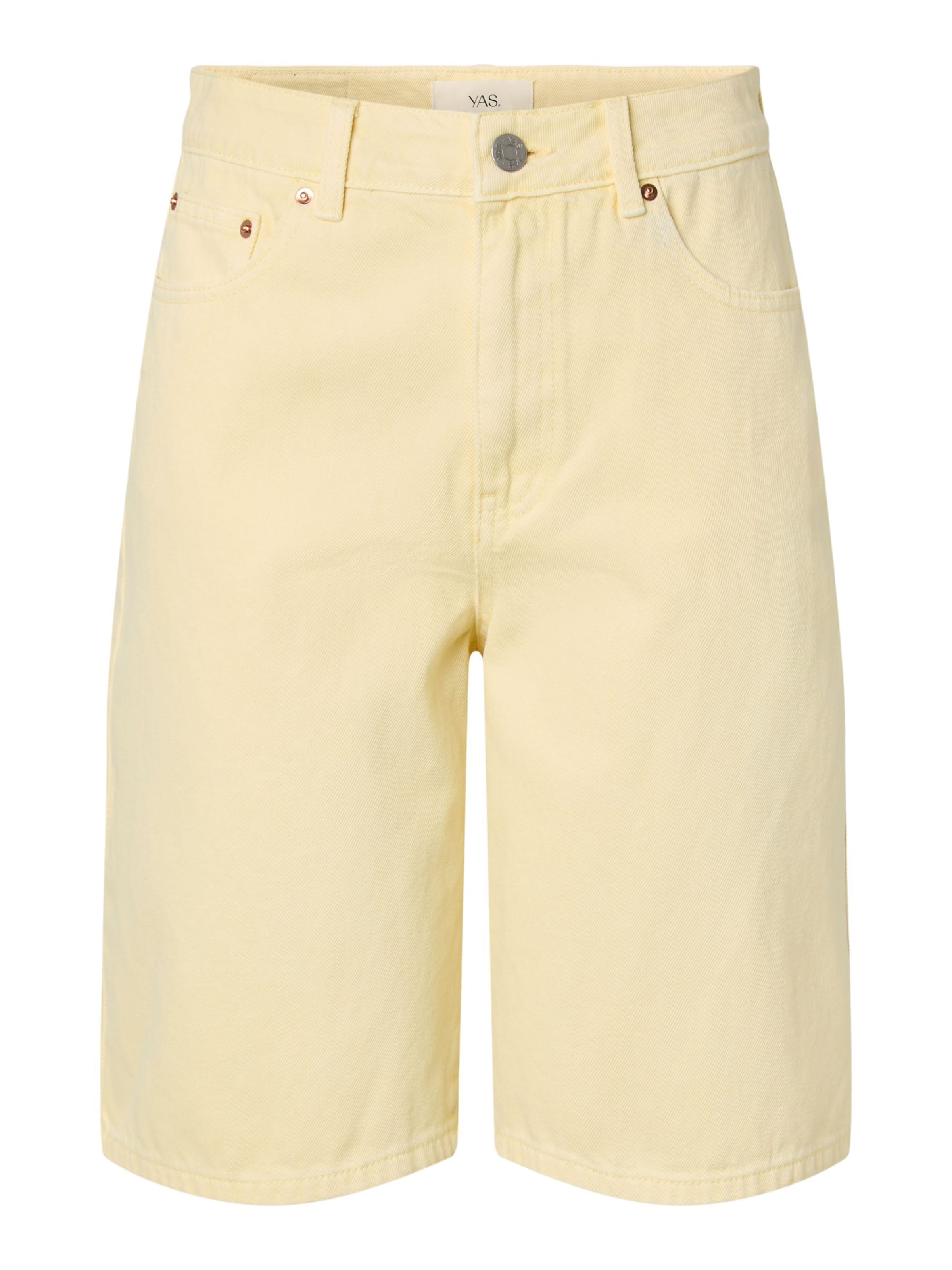 YAS Wide leg Trousers 'SUN ' in Beige: front