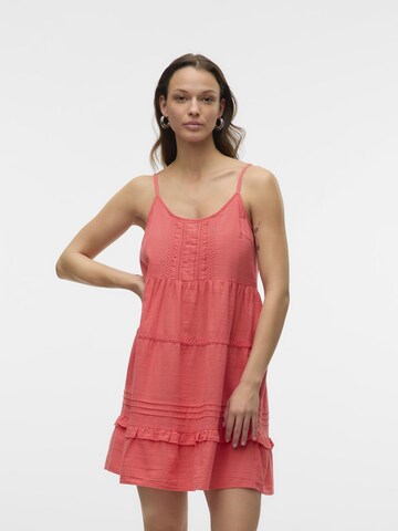 VERO MODA Jurk 'VMPretty' in Oranje: voorkant