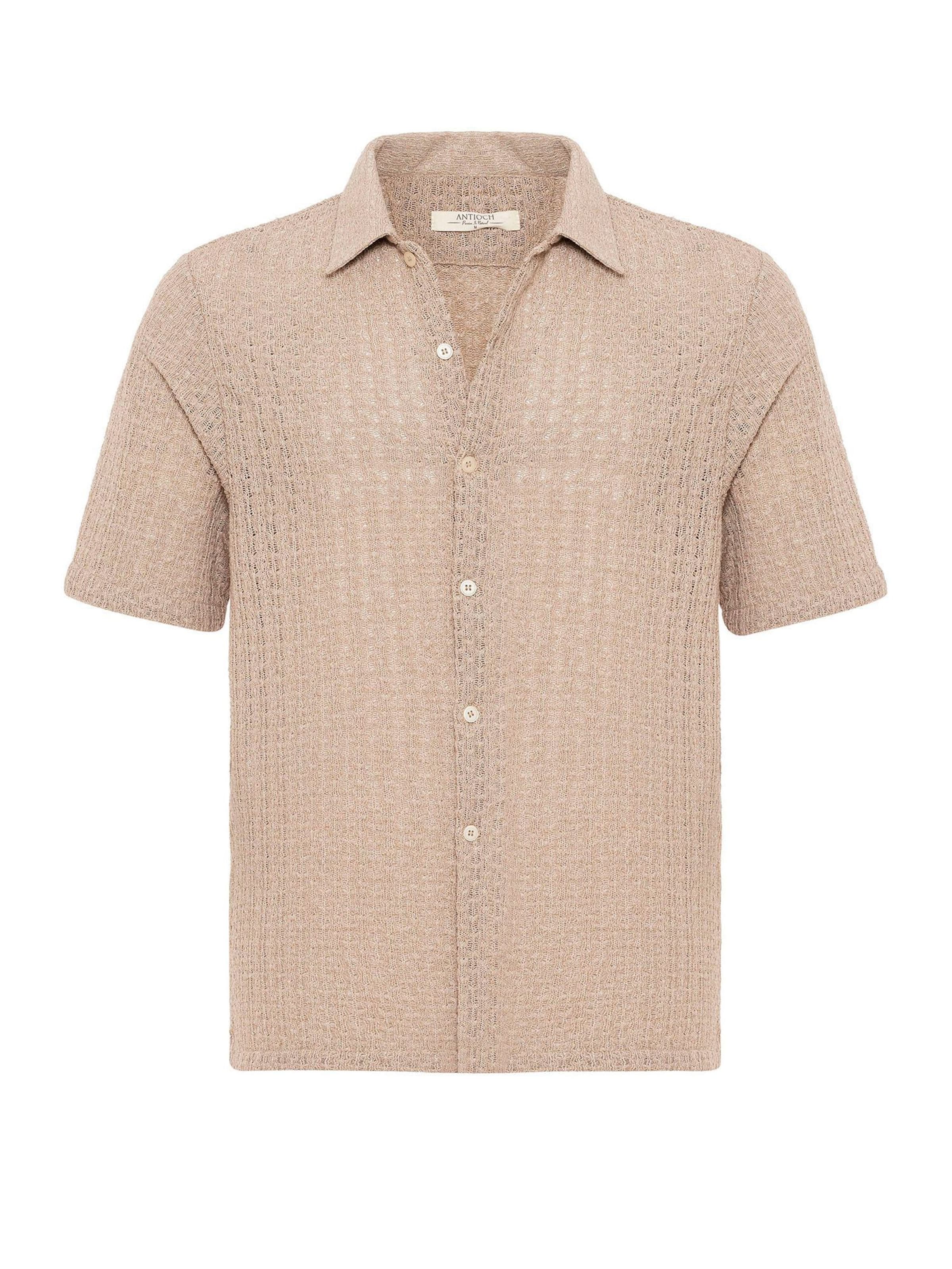 Antioch Košeľa - Hnedá: predná strana