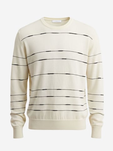 Pull-over Il Lanificio en beige : devant