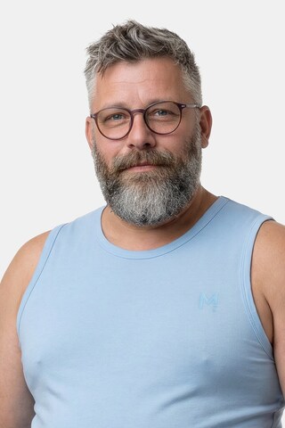 Men Plus Shirt in Blau
