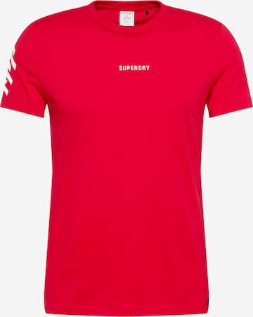 Superdry Sportshirt in Rot: predná strana