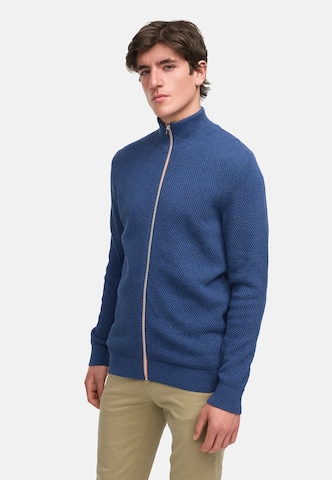 Kronstadt Strickjacke 'Erik' in Blau: Vorderseite