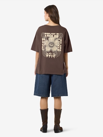 T-shirt oversize 'NMIDA' Noisy may en marron : devant