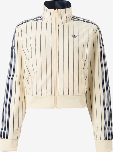 ADIDAS ORIGINALS Sweatjacke 'Firebird' in XS in creme / navy, Produktansicht