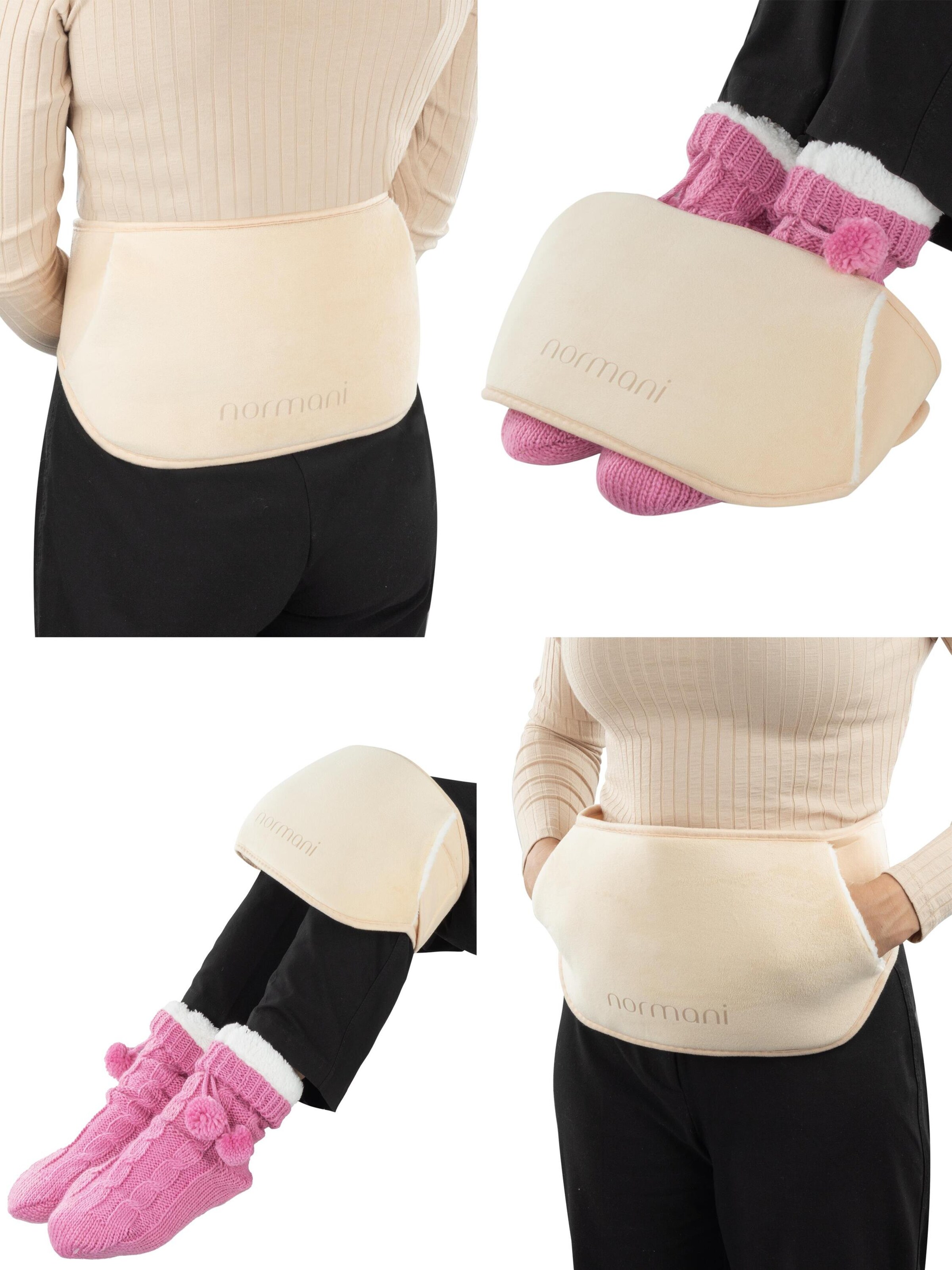 normani Wärmflasche mit Gürtel 'Ninilchik' in Beige