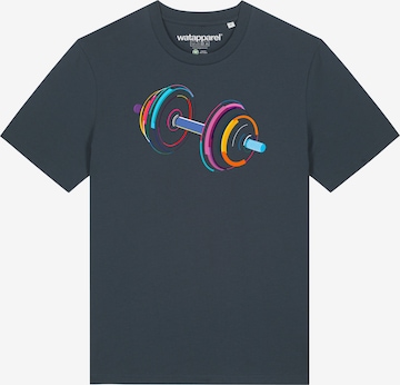 Maglietta ' 80s Hantel ' di Watapparel in grigio: frontale