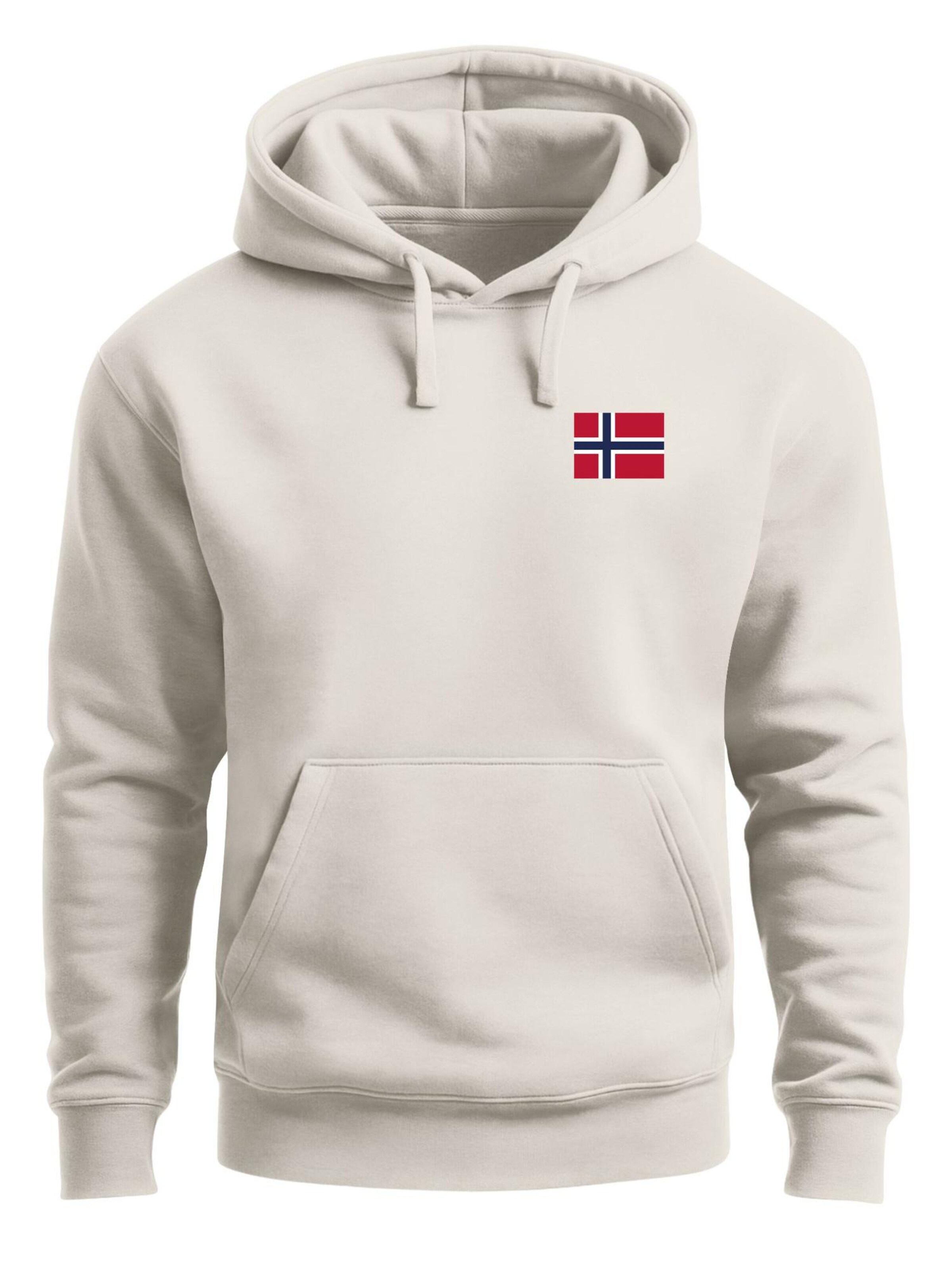Neverless Sweatshirt 'Norwegen' in White: front