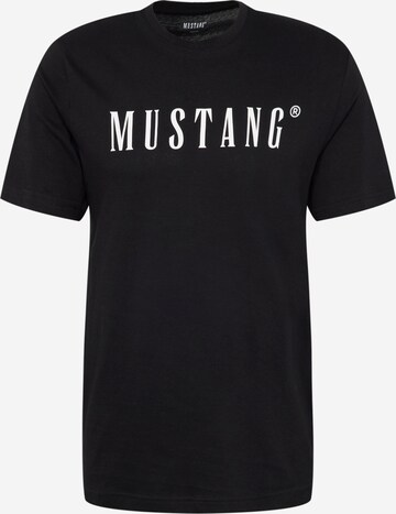 Tricou 'Alex' de la MUSTANG pe negru: față