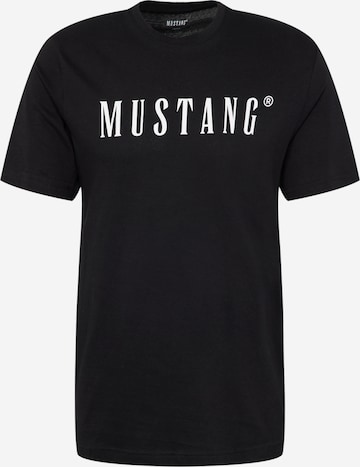 MUSTANG Shirt 'Alex' in Zwart: voorkant