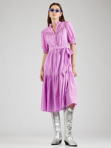 Suncoo Košeľové šaty 'CARLA' - fialová: predná strana