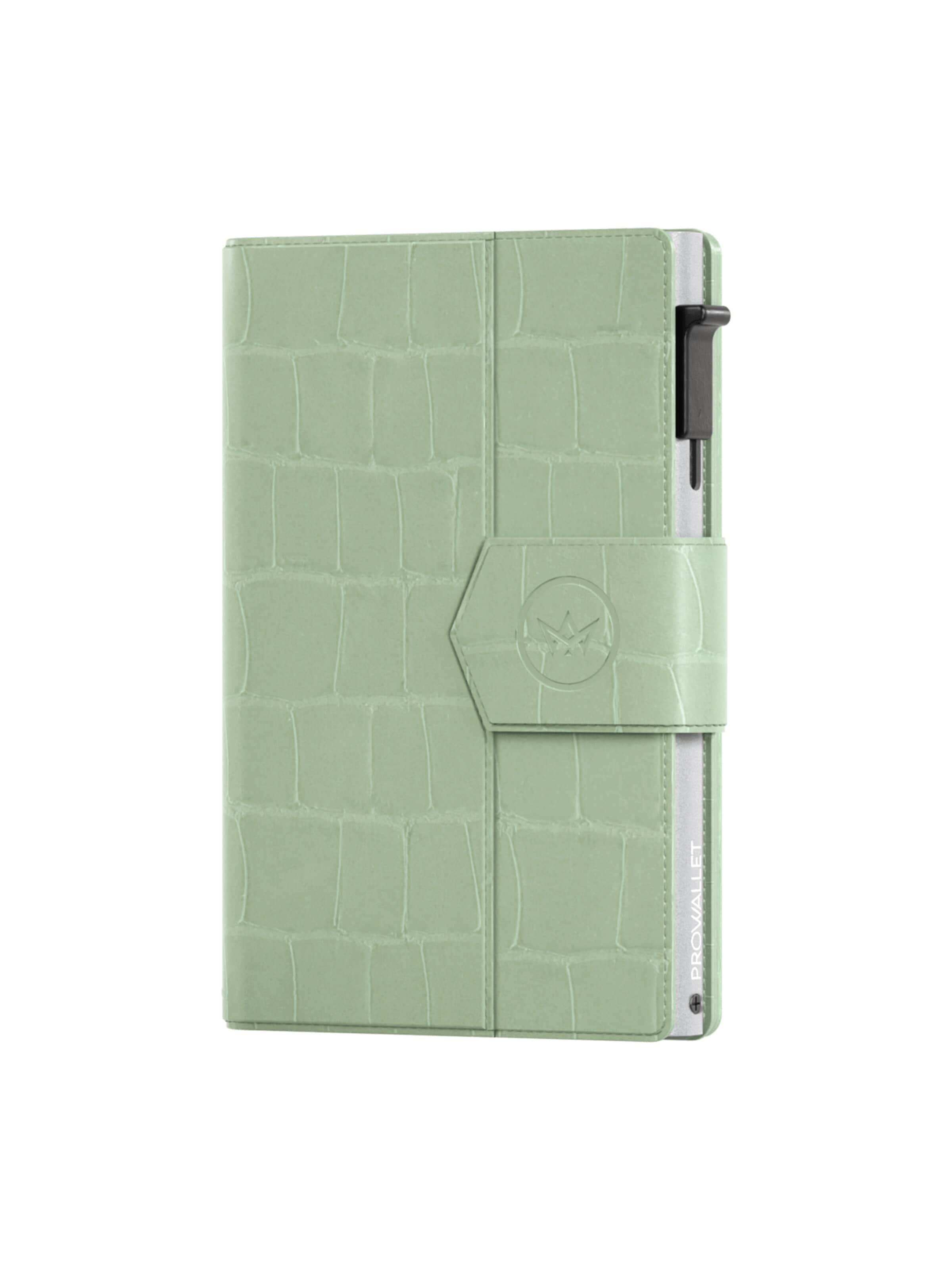 Prowallet Wallet 'Pasjeshouder Plus Croco' in Green