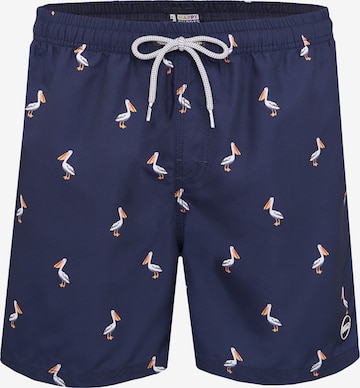 Happy Shorts Board Shorts in Blue: front