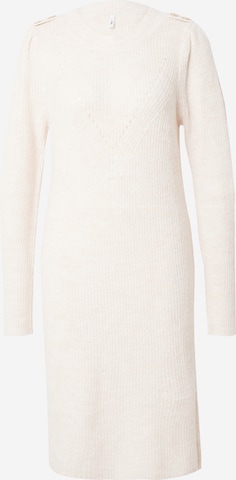 ONLY Knitted dress 'CYRUS' in Beige: front