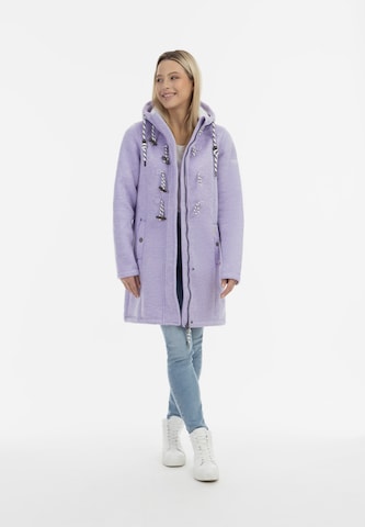 Schmuddelwedda Between-Seasons Coat in Purple