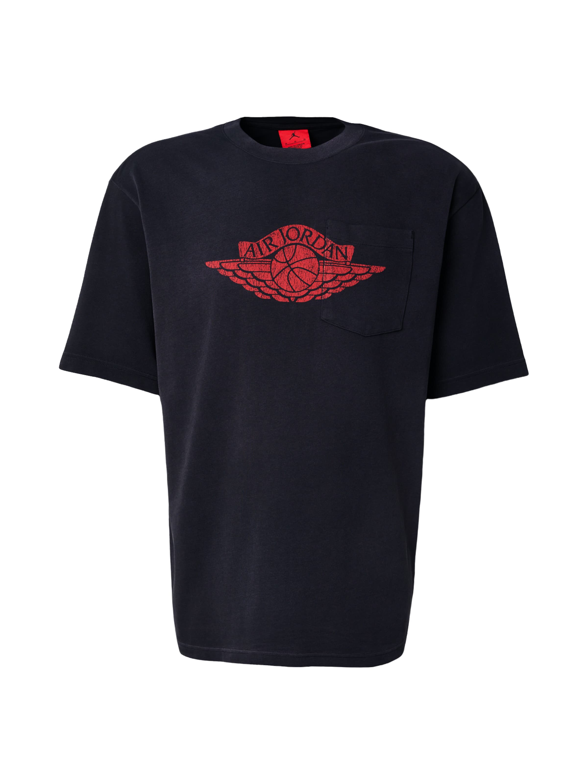 Jordan Bluser & t-shirts 'FLT ES 85' i XS i rød / sort, Produktvisning