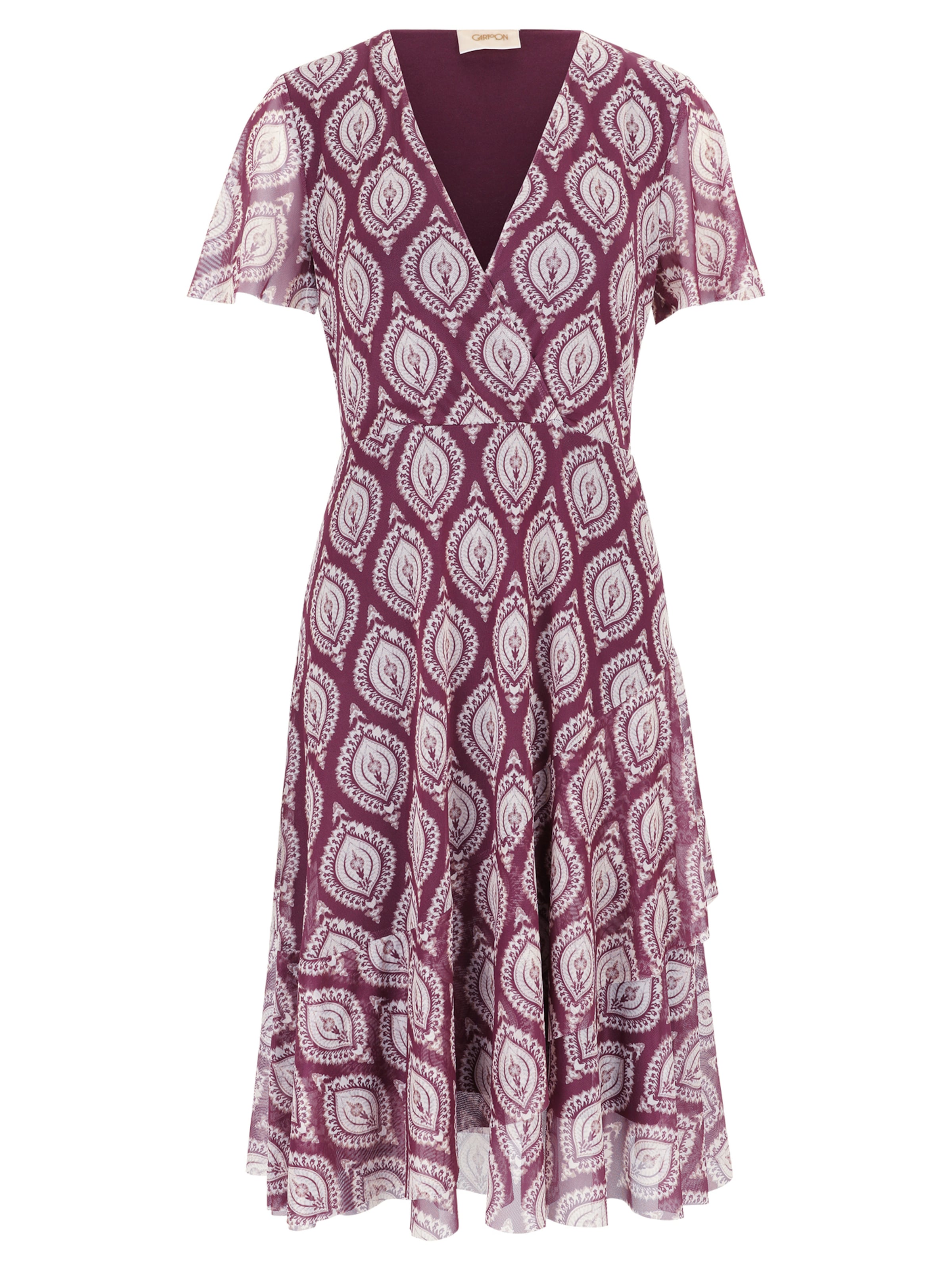 Cartoon Dress in Purple: front