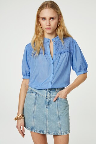 Fabienne Chapot Blouse in Blauw: voorkant