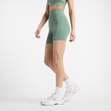 Skinny Pantalon de sport 'Script' new balance en vert