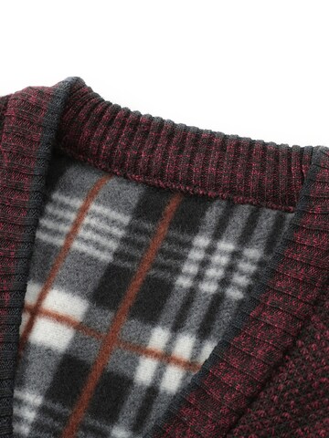 ALLTHEMEN Knit Cardigan in Red