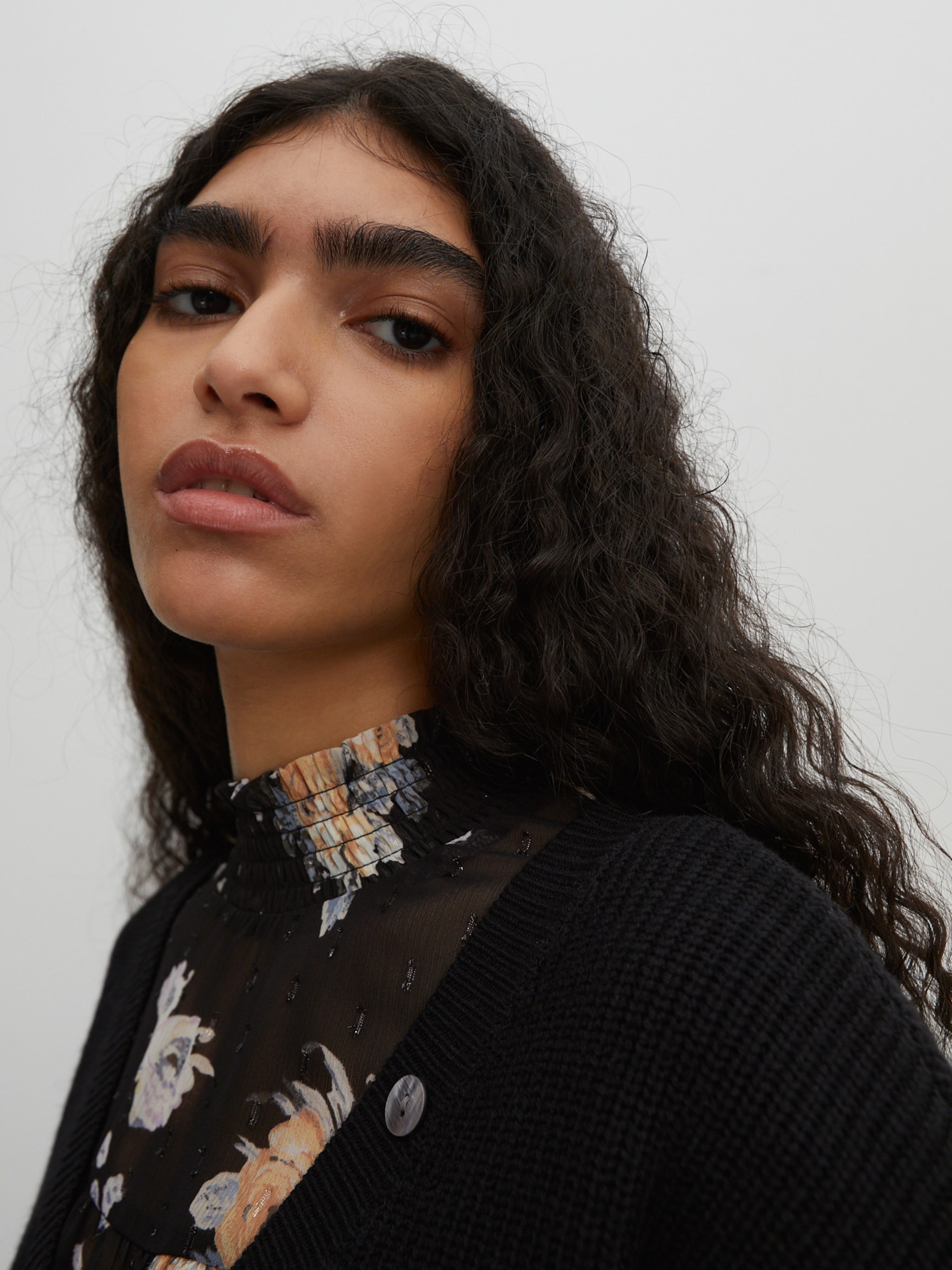 EDITED Producten Gebreid vest 'Lea' Zwart