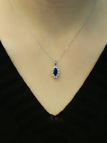 EinStein Diamant Necklace in Silver: front