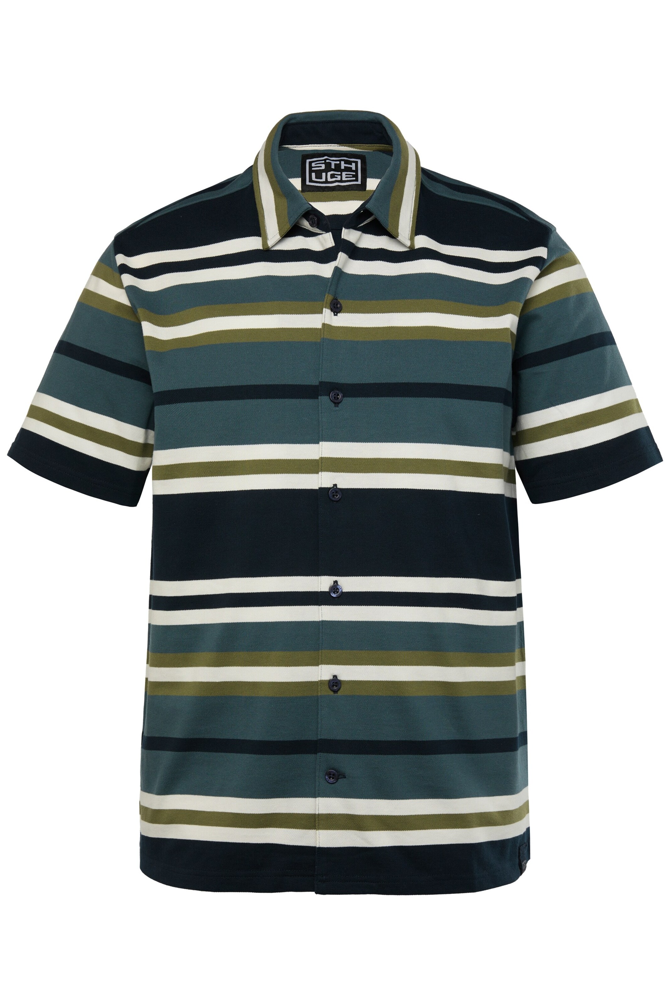 STHUGE Regular Fit Hemd in Blau: Vorderseite