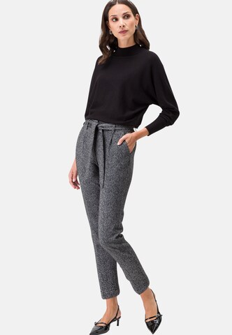 zero Strickpullover mit Stehkragen in Schwarz